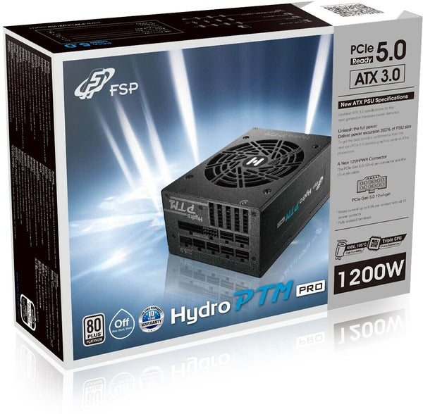 Fsp Hydro PTM Pro 1200W 80+ Platinum F.Mod PCIe5.0 Psu ...