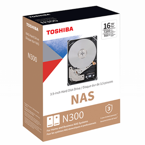 Toshiba N300 10TB 7200rpm SATA 6Gb/s NAS HDD