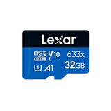 Lexar High-Performance 633x microSDHC/microSDXC UHS-I Card BLUE Series (No Adapter) - 32GB | 64GB