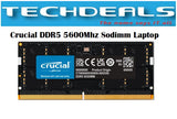 Crucial DDR5 5600Mhz Sodimm Laptop | 48GB | 64GB