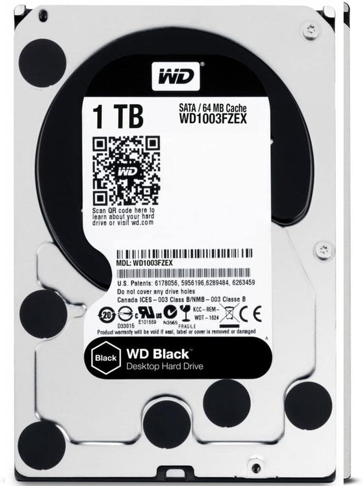 WD Black 3.5" Gaming HDD 7200RPM SATA 6Gb/s - 1TB | 2TB | 4TB | 6TB | 8TB | 10TB