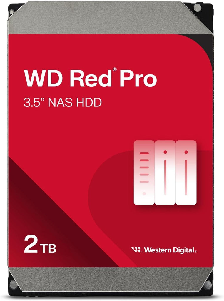 WD Red Pro 3.5" NAS HDD 7200RPM SATA 6Gb/s - 2TB | 4TB | 6TB | 8TB | 10TB | 12TB | 14TB | 16TB | 18TB