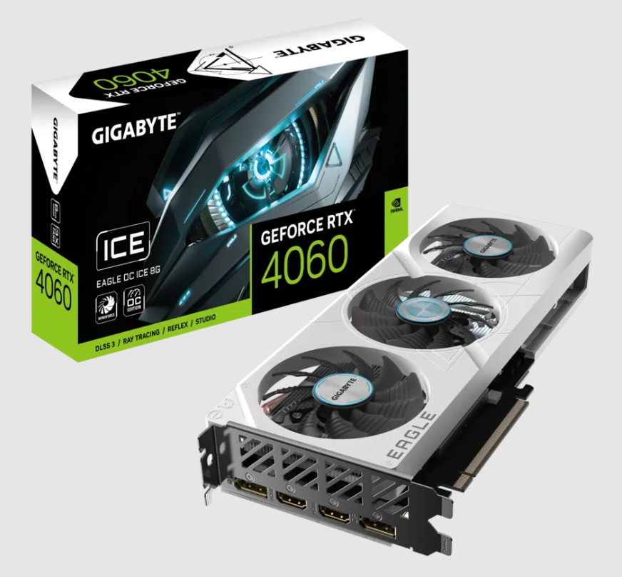 Gigabyte RTX4060 Eagle OC ICE 8GB GDDR6 White