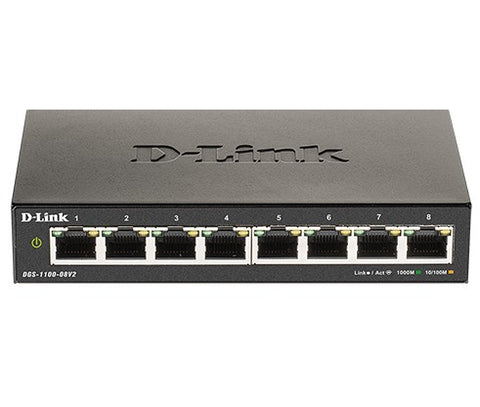 D-Link DGS-1100-08PV2 8-Port POE Gigabit EasySmart