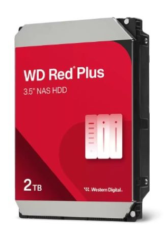 WD Red Plus 2TB NAS 3.5" SATA 6Gb/s HDD