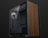 Tecware Timber TG w/ 4 fans - Black | White