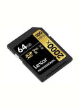 Lexar Professional 2000x SDHC/SDXC UHS-II Card GOLD Series - 64GB