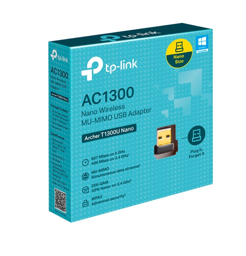 Tp-Link Archer T1300U Nano AC1300 WiFi USB Adaptor