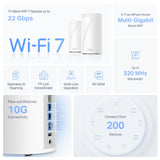 Tp-Link Deco BE85 BE22000 Home Mesh WiFi7