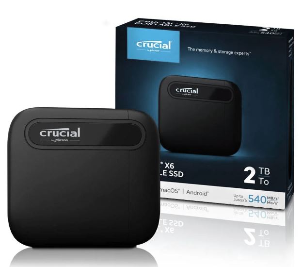 Crucial X6 2TB Portable SSD