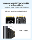 LEXAR E350 M.2 NVMe SATA Enclosure up to 1050MB/s