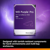 WD Purple Pro 3.5" SATA 6Gb/s HDD for Surveillance - 8TB | 10TB | 12TB | 14TB | 18TB