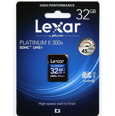 Lexar High-Performance 800x SDHC/SDXC UHS-I Card BLUE Series - 32GB | 128GB