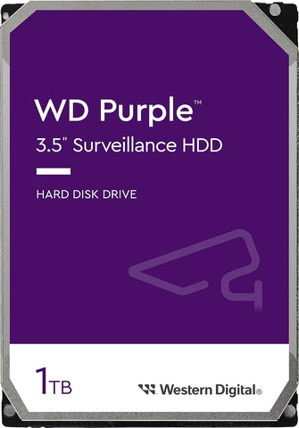 WD Purple 3.5" Surveillance HDD 5400RPM SATA 6Gb/s - 1TB | 2TB | 3TB | 4TB | 6TB |8TB